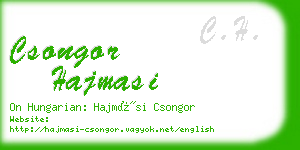 csongor hajmasi business card